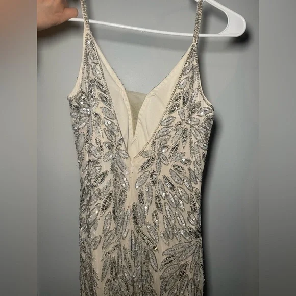 Mac Duggal 5107 Embellished Gold Leaf Long Evening Gown - Picture 10 of 16